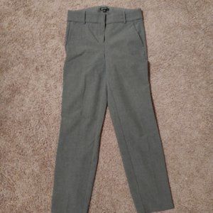 JCrew factory crop grey pants